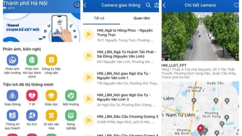 cách xem trực tiếp camera giao thông Hà Nội qua ứng dụng iHanoi