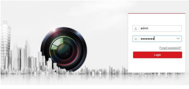 đăng nhập vào tài khoản đầu ghi của camera IP Hikvision