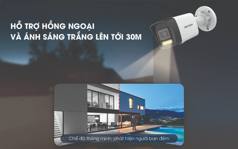 Nên chọn dòng camera Hikvision có tích hợp chế độ hồng ngoại