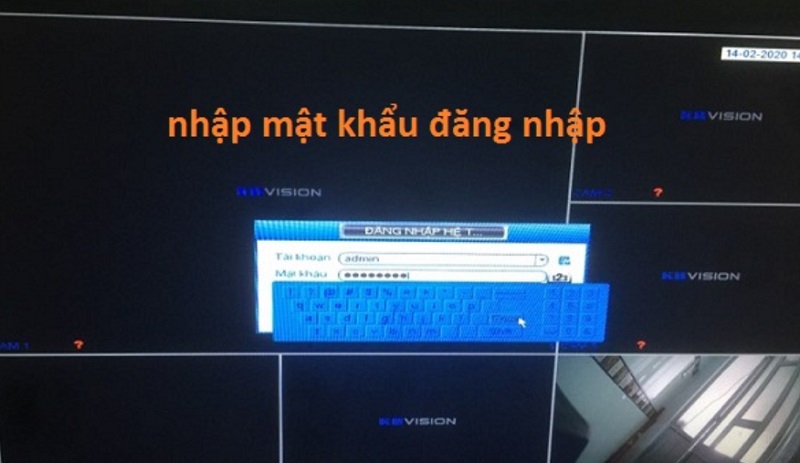nhập mật khẩu theo yêu cầu của hệ thống