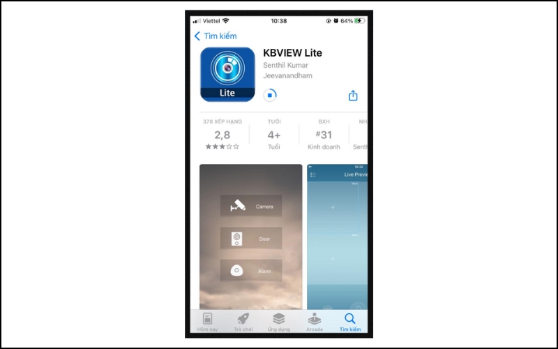 Tải và cài đặt ứng dụng KBView Plus