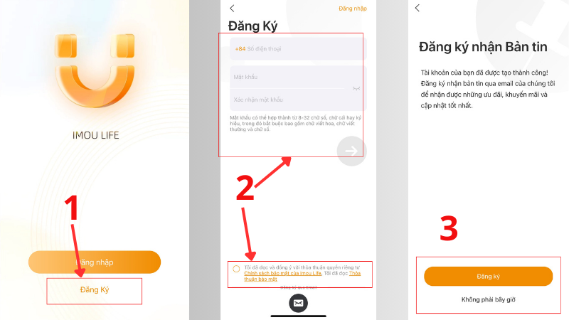 Đăng ký tài khoản IMOU Life