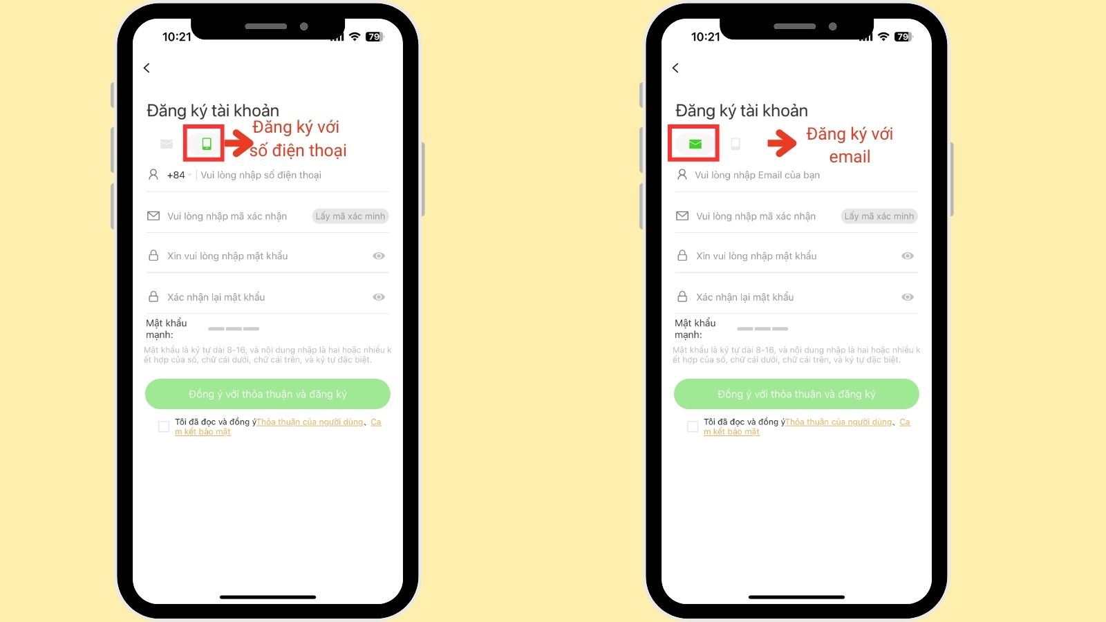 Đăng ký tài khoản EasyLive