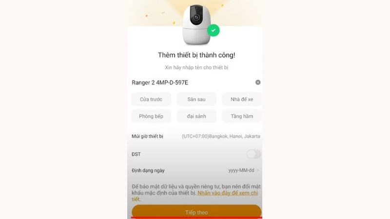 Hoàn tất và kiểm tra kết nối