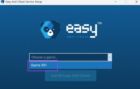 chọn game mà bạn gặp lỗi
