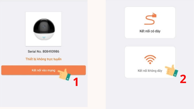 Thiết lập kết nối wifi cho camera