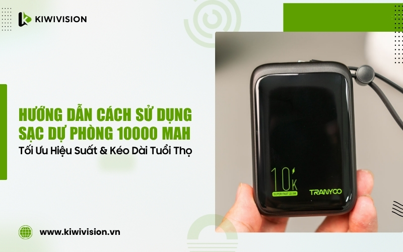 cách sử dụng sạc dự phòng 10000mAh