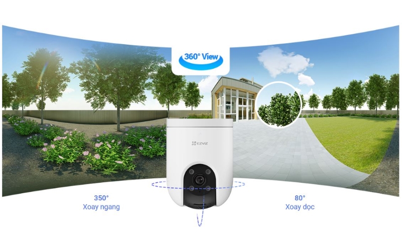 Camera EZVIZ trang bị những chế độ xoay nào