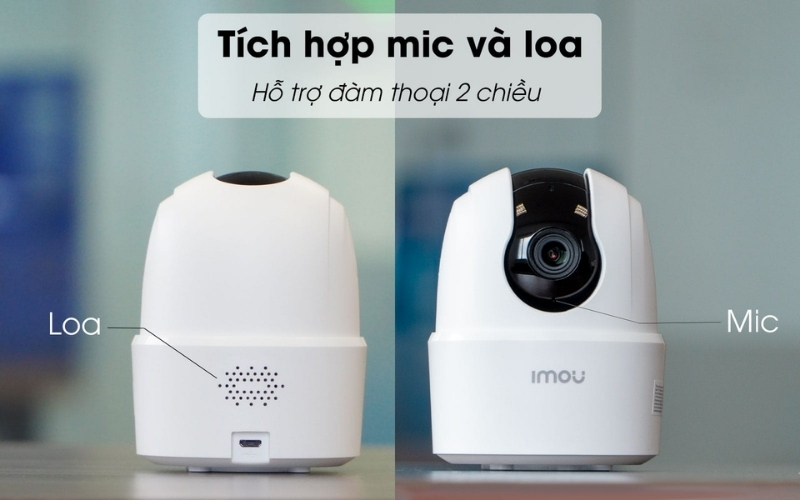 Dấu hiệu nhận biết camera IMOU không thể đàm thoại hai chiều