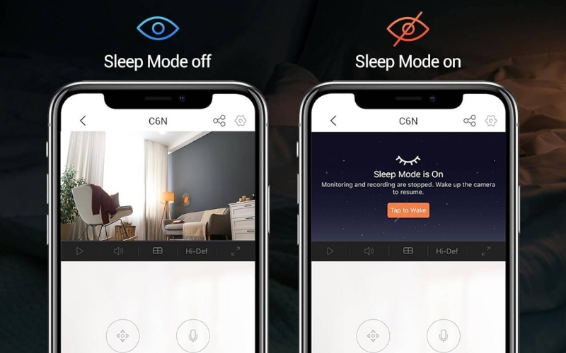 Khi nào cần tắt chế độ ngủ của camera Ezviz