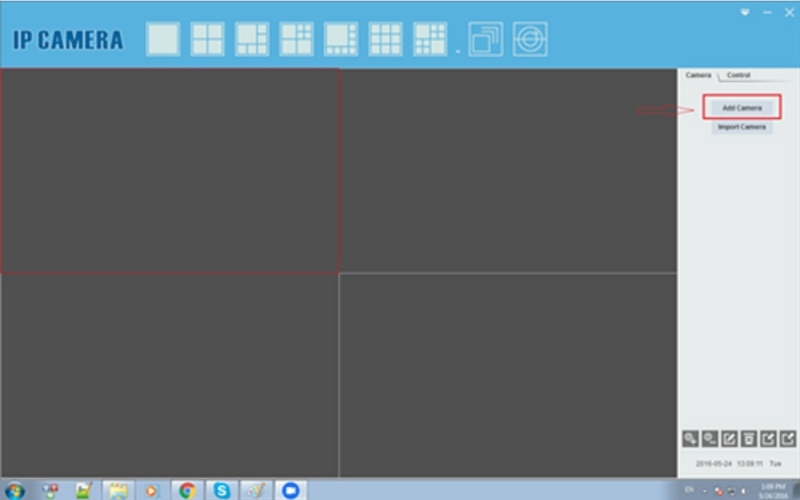 chọn Add Camera để thêm thiết bị mới