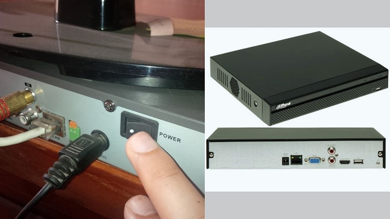 Tắt nguồn đầu ghi và tháo thiết bị ra khỏi vị trí lắp đặt