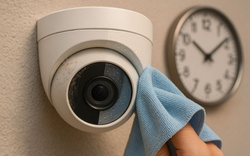 Vệ sinh ống kính camera Ezviz đúng kỹ thuật để cải thiện độ nét