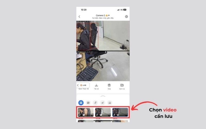 xác định thời gian và khung hình video mà bạn muốn lưu