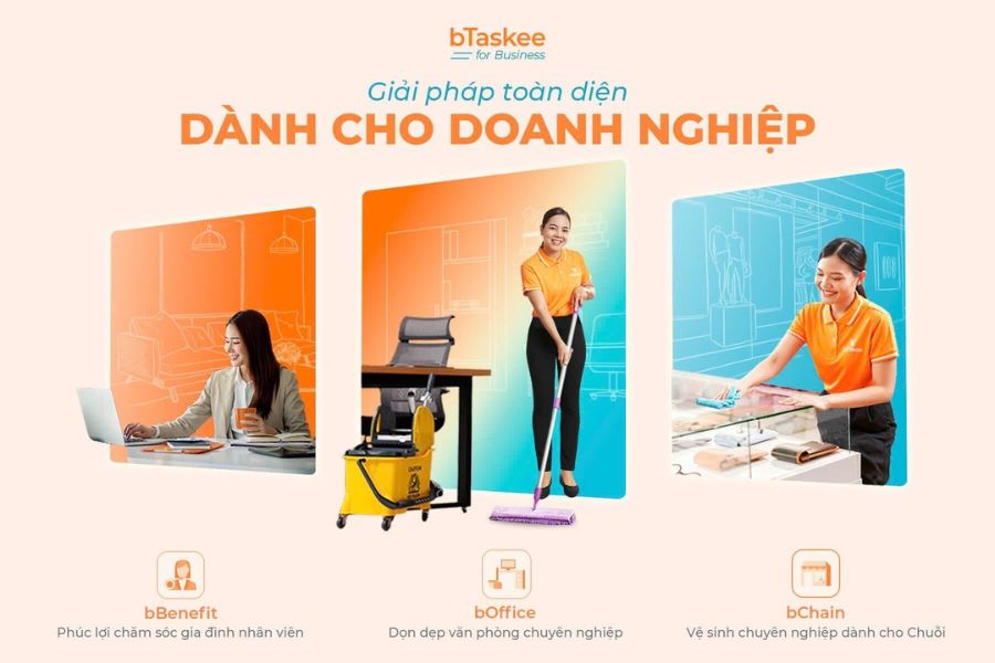 Dịch vụ vệ sinh bTaskee