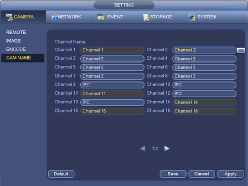 Cách đổi tên camera Dahua ngay trên màn hình giám sát nhanh