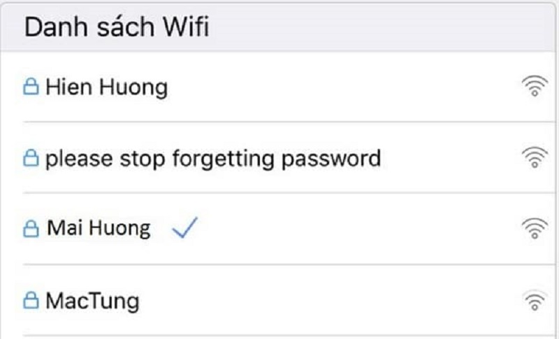 Kết nối Wifi thành công với camera