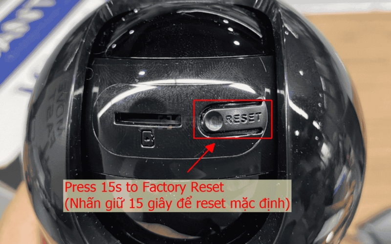 Reset camera IMOU về cấu hình gốc