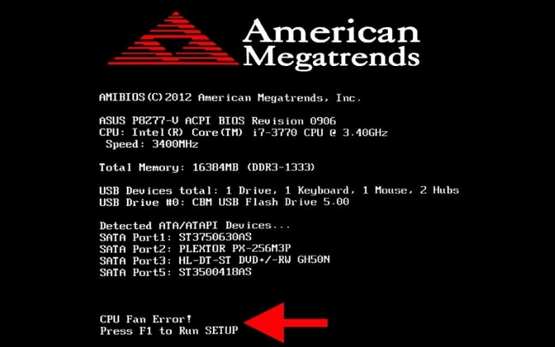 CPU Fan Error là lỗi gì