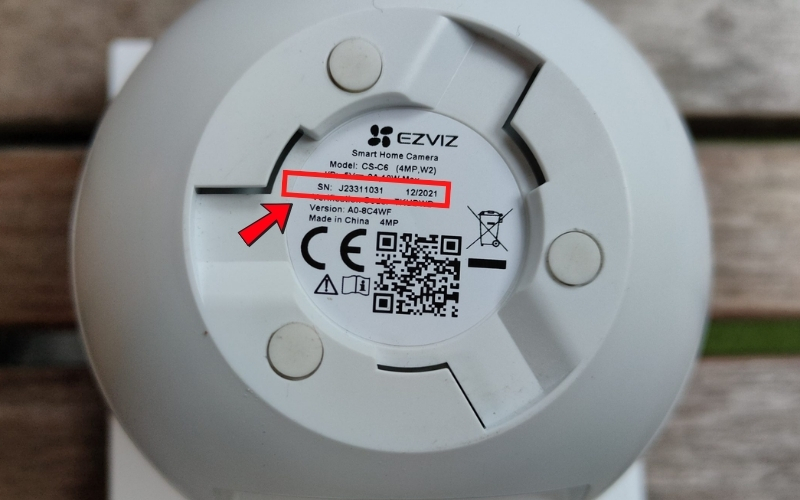 Khôi phục mã QR camera Ezviz bằng số SN (Serial Number)