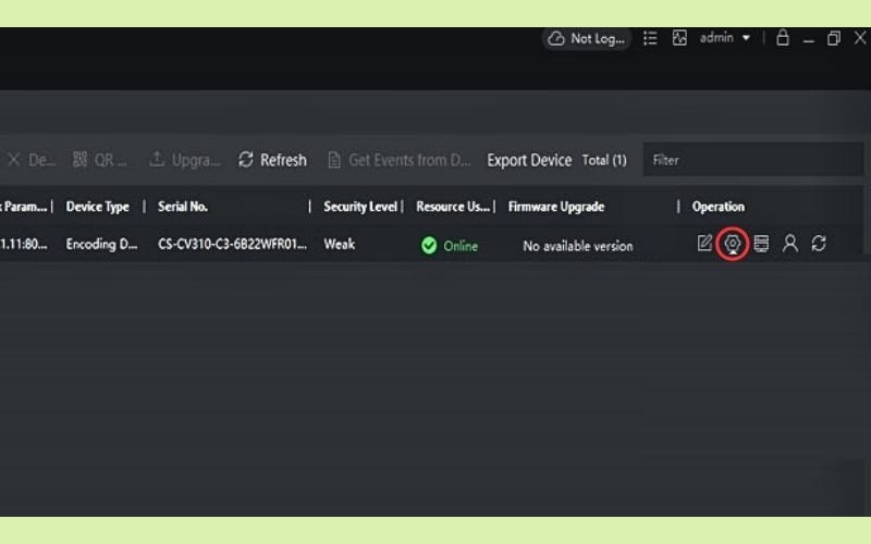 chọn biểu tượng bánh răng