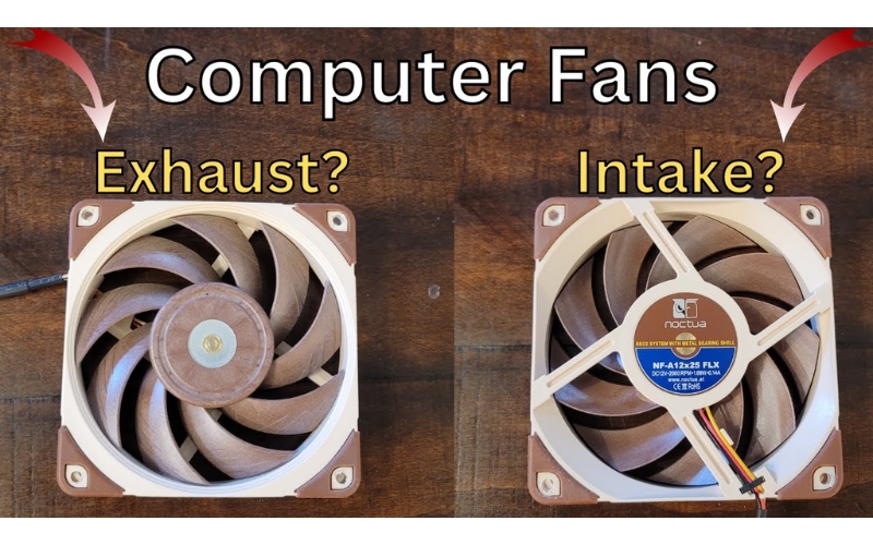 Quan sát hình dạng cánh quạt để nhận biết hướng thổi