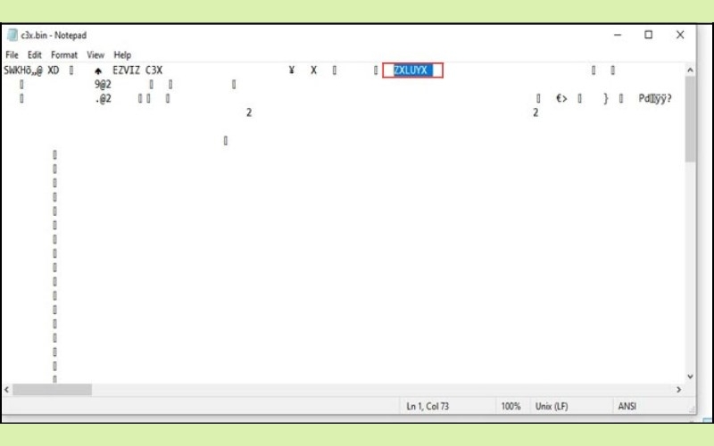 xem mã QR camera Ezviz trong tệp .bin