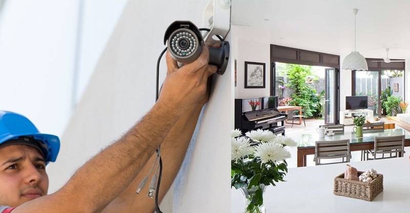 Các vị trí nên lắp camera trong biệt thự