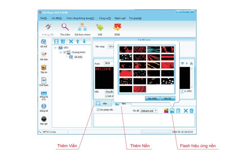 Phần mềm LED Player