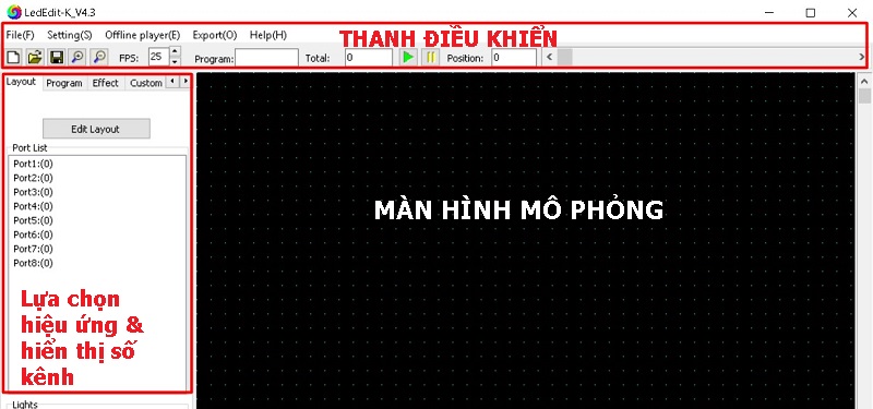 Phần mềm LED Edit