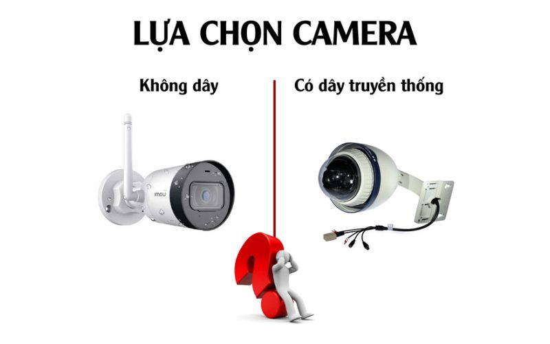 So sánh camera có dây và camera wifi