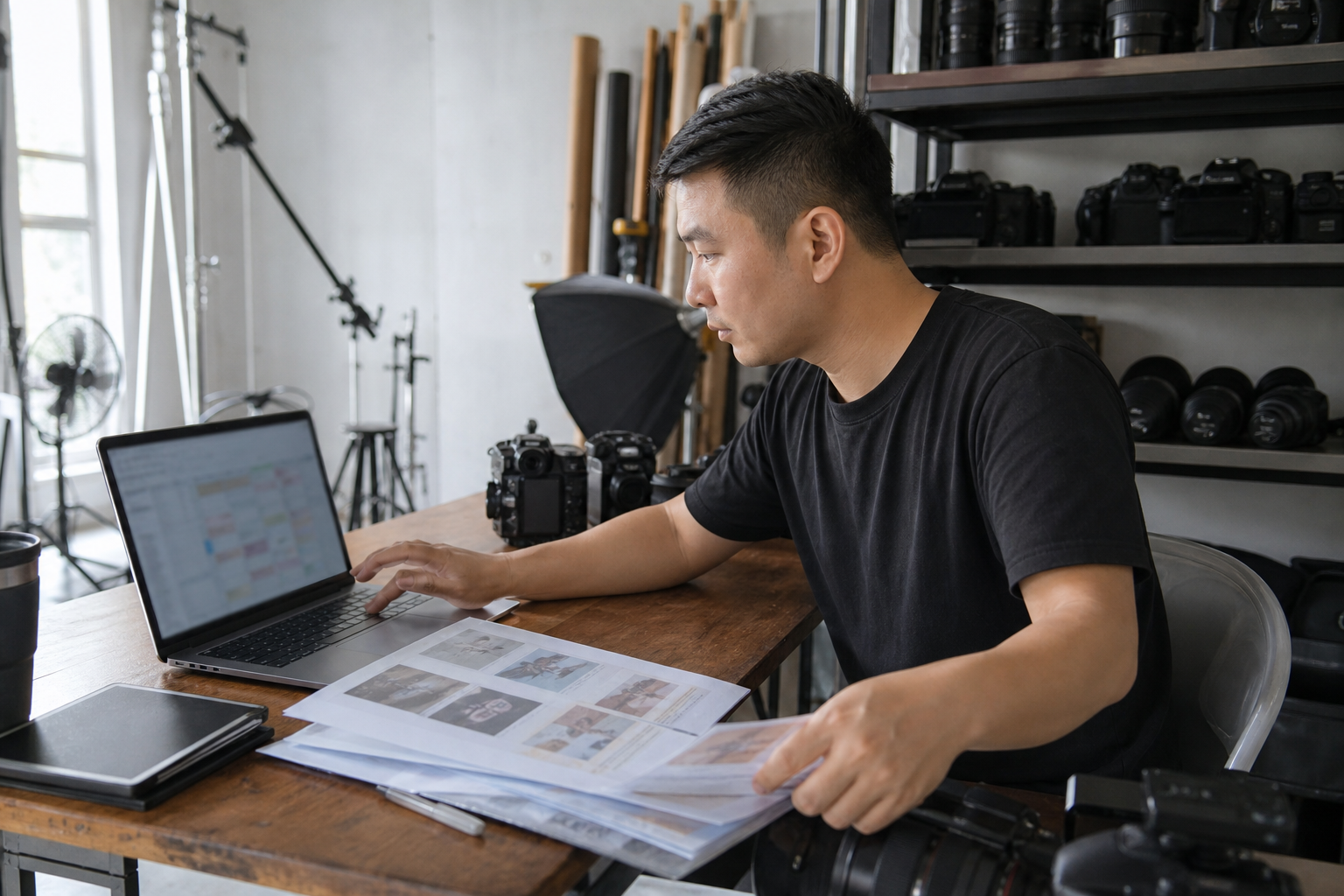 quản lý đơn chụp ảnh studio 1